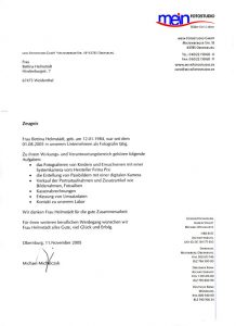 Zeugnis Mein Fotostudio